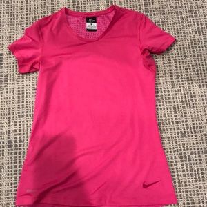 Nike Dri-Fit Pink Crew Neck Tee